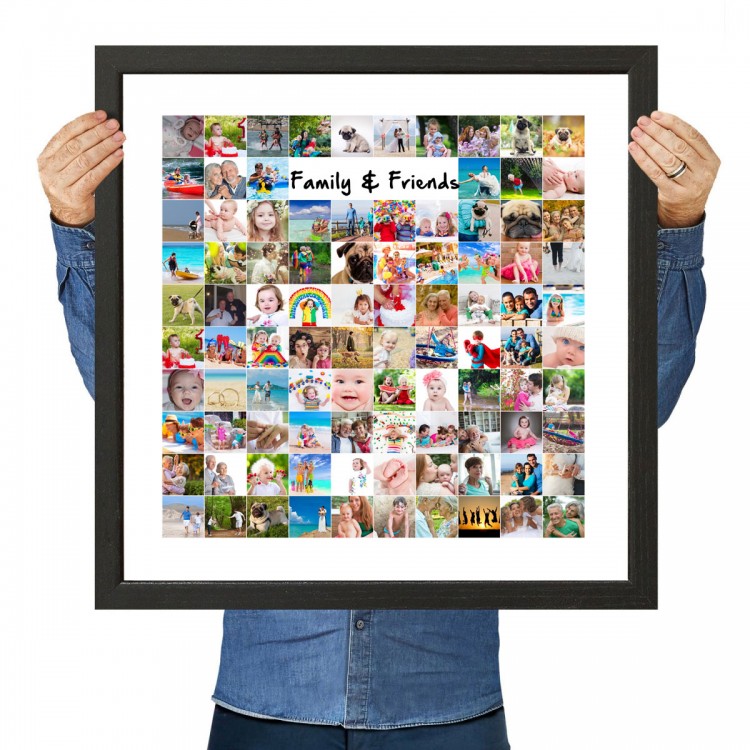 Square Friend and Family Photo Collage